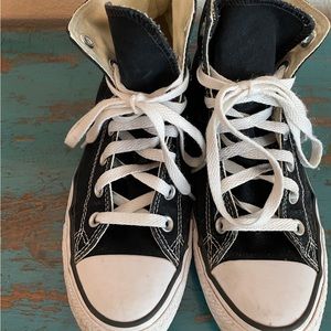 Womens Converse All Star High Tops in Black Size 8